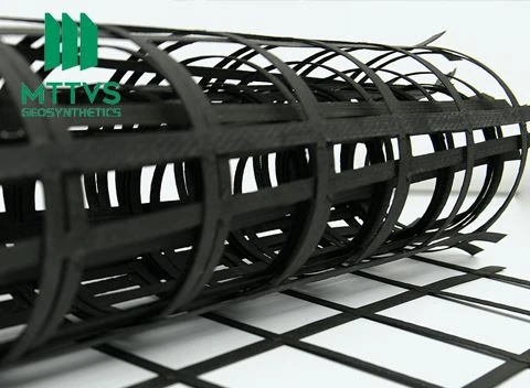 uniaxial and biaxial steel plastic weld geogrid